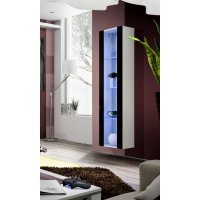 Vitrina Suspendata FLY Genarom AM 23 WS FY 41 Alb / Negru Lucios